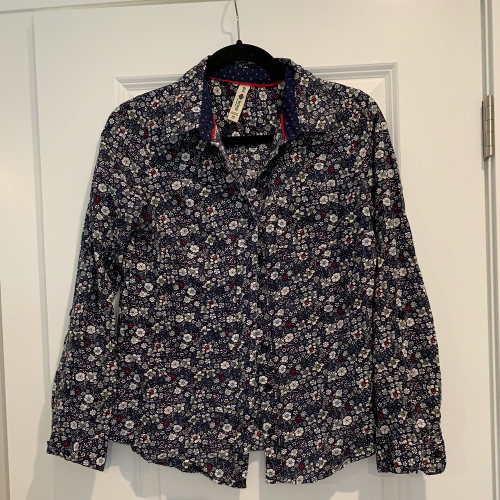 Floral button down